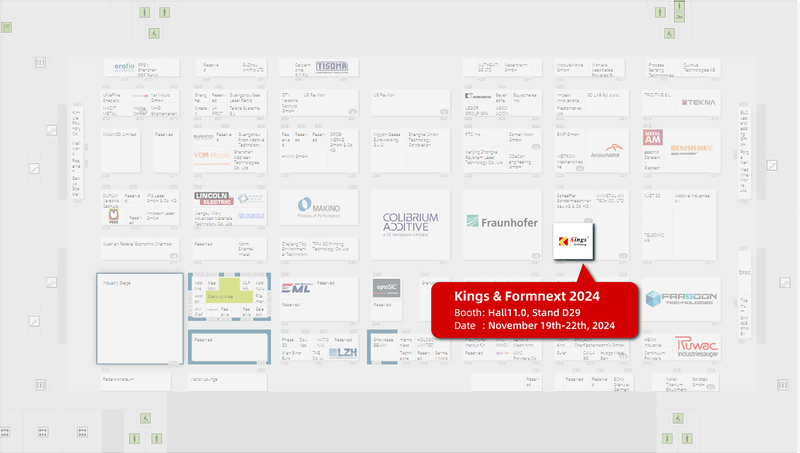 Turn Ideas into Opportunities with Kings 3D at Formnext 2024