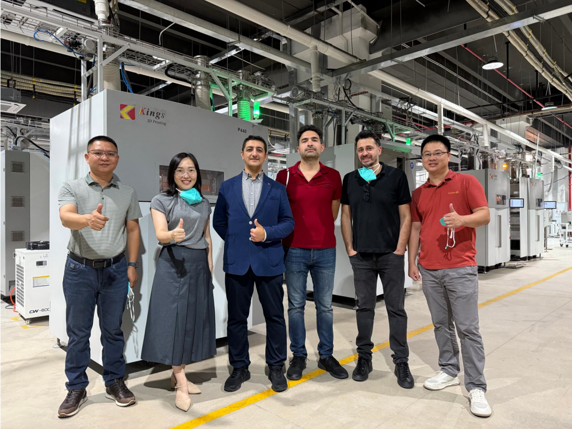 Turkish Aerospace Visits Kings 3D's Zhuhai Factory for the Inspection of Kings SLS P440 3D Printer